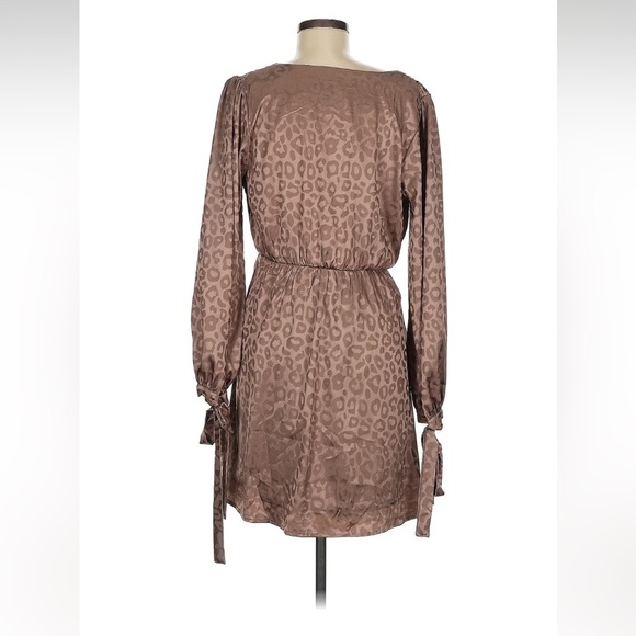 Boutique Peach Love Cheetah Leopard Animal Print Cocktail Dress New Without Tags - Picture 2 of 7